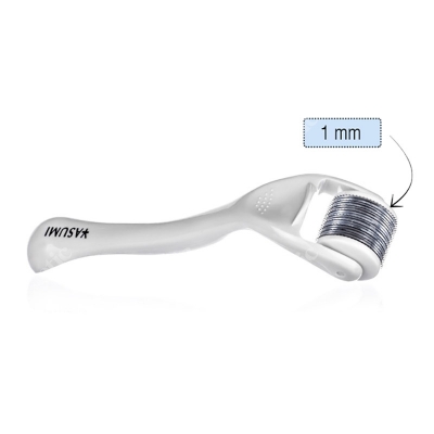 Yasumi Derma Roller Yasumi Titanium 1 Roller do twarzy z tytanowymi igłami o dł. 1 mm