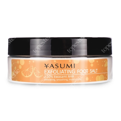 Yasumi Exfoliating Foot Salt Złuszczająca sól do stóp z 50% kwasami AHA 220 g