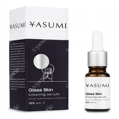 Yasumi Glass Skin Glowing Serum Serum rozświetlające do twarzy z witaminą C (10%) 10 ml