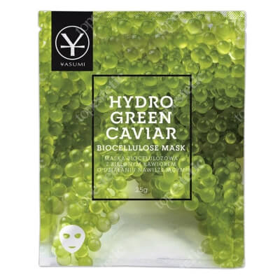 Yasumi Hydro Green Caviar Biocellulose Mask Nawilżająca maska biocelulozowa z zielonym kawiorem i kwasem hialuronowym 25 g