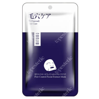 Yasumi Mitomo Premium Pore Control Face Mask Japońska maska do twarzy w płachcie z popiołem wulkanicznym 1 szt