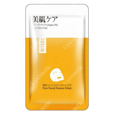 Yasumi Mitomo Premium Pure Face Mask Japońska maseczka do twarzy w płachcie z olejem arganowym i ekstraktem z kwiatu wiśni japońskiej 1 szt