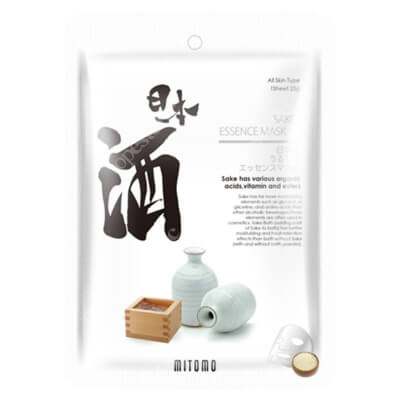 Yasumi Mitomo Uruuru Sake Essence Mask Japońska maseczka do twarzy w płachcie z sake 1 szt