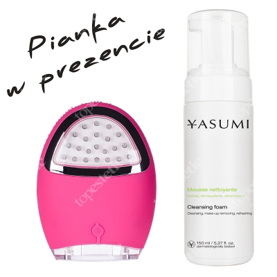 Yasumi Perfect Clean ZESTAW Soniczna szczoteczka 1 szt. + Pianka do demakijażu 150 ml