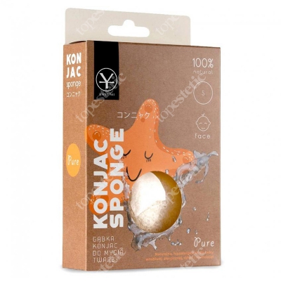 Yasumi Pure Kids Konjac Sponge S Gąbka konjac do mycia twarzy dla dzieci i noworodków