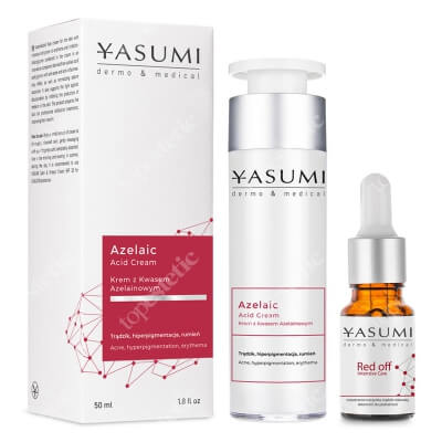Yasumi Red-Off Intensive Care Set ZESTAW Krem z kwasem azelainowym 50 ml + Serum redukujące zaczerwienienia 10 ml