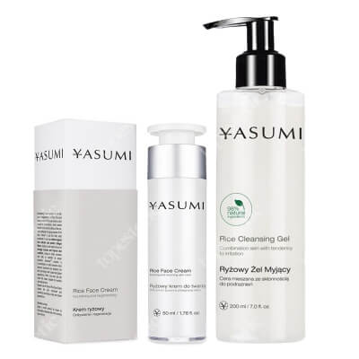 Yasumi Rice Care Set ZESTAW Żel do twarzy z ryżem 200 ml + Ryżowy krem do twarzy 50 ml