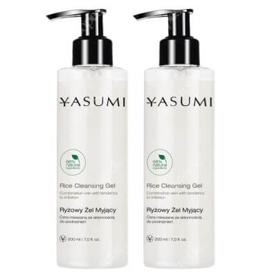 Yasumi Rice Cleansing Gel Duo Pack ZESTAW Żel do twarzy z ryżem 200 ml x 2