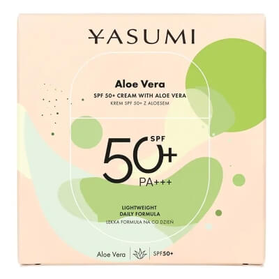 Yasumi SPF 50+ Aloe Vera Krem ochronny SPF 50+ z aloesem 50 ml