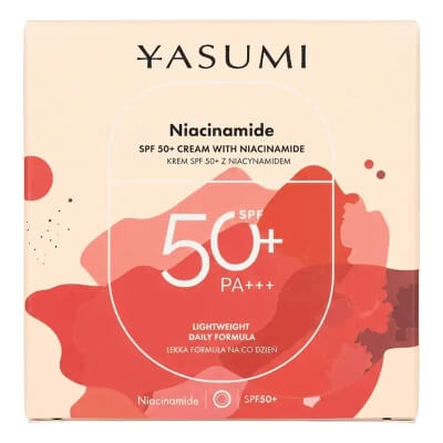 Yasumi SPF 50+ Niacinamide Krem ochronny SPF 50+ z niacynamidem 50 ml