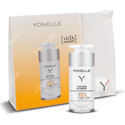 Yonelle Anti-Age D3 Cream SPF 50+ Przeciwzmarszczkowy krem ochronny D3 SPF 50+ 30 ml z kosmetyczką
