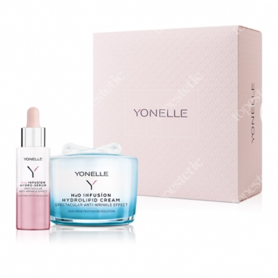 Yonelle h2o Infusion Hydrolipid Cream + Infussion Hydro-Serum Zestaw prezentowy Hydrolipidowy krem 55 ml + serum 30 ml