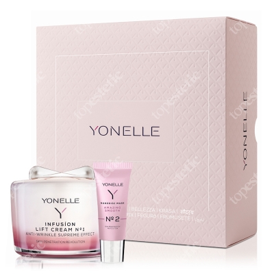 Yonelle Infusion Set ZESTAW Liftingujący krem infuzyjny 55 ml + Maska nanodyskowa 20 ml