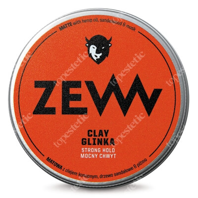 Zew For Men Glinka Mocny Chwyt Matowa Glinka do włosów z olejem konopnym 100 ml