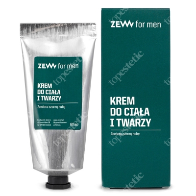 Zew For Men Krem Do Ciała i Twarzy Zawiera czarną hubę 80 ml