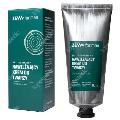 Zew For Men Multi-Zadaniowy Nawilżający Krem Do Twarzy Zawiera czarną hubę 80 ml