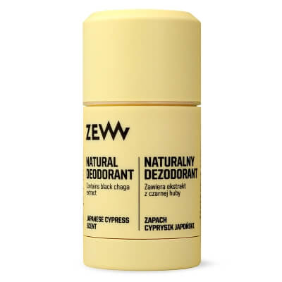 Zew For Men Natural Deodorant Naturalny dezodorant w sztyfcie - cyprysik japoński i bergamotka 80 ml