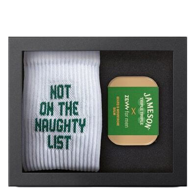Zew For Men (Nie)Grzeczny Brodacz Jameson Triple Triple ZESTAW Balsam do brody i wąsów 80 ml + Skarpetki 1 para