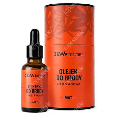 Zew For Men Olejek Do Brody Matowy Olejek do brody z olejem konopnym 30 ml