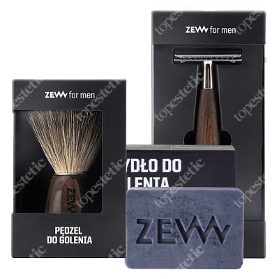 Zew For Men Shaving Set ZESTAW Mydło do golenia 85 ml + Pędzel do golenia 1 szt + Maszynka na żyletki 1 szt