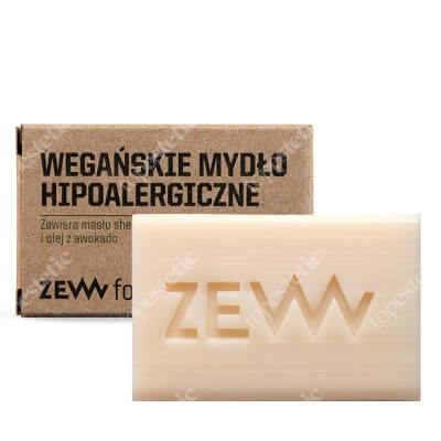 Zew For Men Wegańskie Mydło Hipoalergiczne Zawiera masło shea, oliwę z oliwek i awokado 1 szt