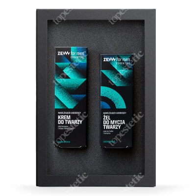 Zew For Men Zestaw Nawilżająco-Łagodzący Dla Skóry Suchej ZESTAW Żel do mycia twarzy 100 ml + Krem do twarzy 50 ml