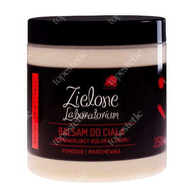 Zielone Laboratorium Balsam Do Ciała Poprawiający Koloryt Skóry Pomidor i Marchewka 250 ml