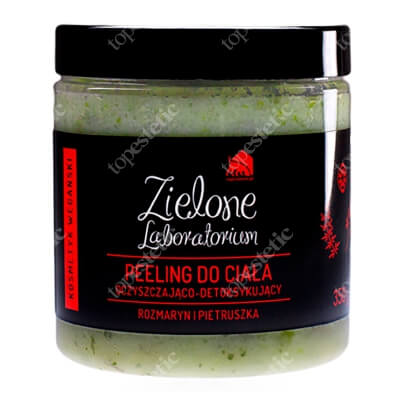 Zielone Laboratorium Peeling do ciała oczyszczająco-detoksykujący Rozmaryn i pietruszka 350 g