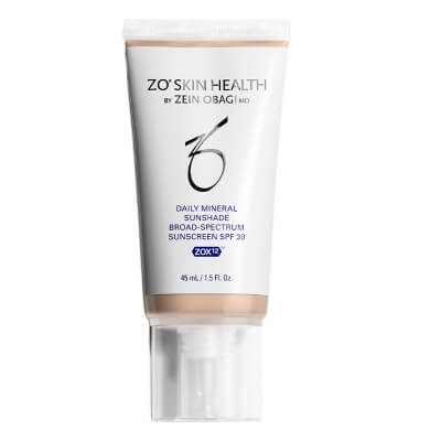 ZO Skin Health Daily Mineral SunShade SPF30 Mineralny krem przeciwsłoneczny o szerokim spektrum działania (kolor Light Medium) 45 ml