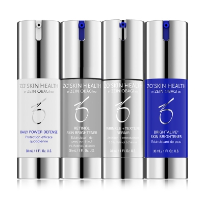 ZO Skin Health Skin Brightening Program + Texture Repair ZESTAW Preparat rozjaśniający 30 ml + Serum 30 ml + Krem 30 ml + Preparat rozjaśniający skórę 30 ml