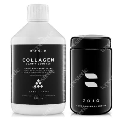 Zojo Collagen Beauty Booster + Caddy ZESTAW Kolagen do picia 500 ml + Pojemnik do przechowywania eliksirów 400 ml