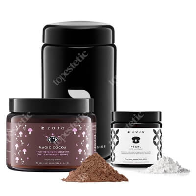 Zojo Magic Cocoa + Pearl Food + Caddy ZESTAW Kakao z grzybami 150 g + Pielęgnacja wschodnia 35 g + Pojemnik na eliksiry 1 szt