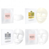 Bioxidea Mask Super Set ZESTAW Maska liftingująca 1 szt + Maska kojąca 1 szt. + Maska przeciwstarzeniowa 1 szt + Maska na szyję 1 szt