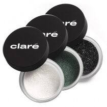 Clare Eye Shadow Trio III ZESTAW Naked Violet 1,5 g + Bottle Green 889 1,6 g + Silver Black 927 1,2 g