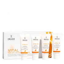 Image Skincare Vital C Trial Kit New ZESTAW Kremowy preparat oczyszczający 7,4 ml + Lekki krem z 15% wit. C, 7,4 ml + Krem odżywczy 7 ml + Maska odżywcza 7 ml
