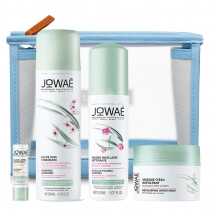 Jowae Beauty Way ZESTAW Pianka micelarna 150 ml + Mgiełka 200 ml + Hydro-maska 50 ml + Balsam do ust 4 g + Kosmetyczka 1 szt