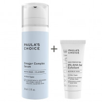 Paulas Choice Resist Omega+ Complex Serum + Skin Perfecting 8% AHA Gel ZESTAW Odżywcze serum do twarzy z kompleksem kwasów Omega 3,6,9, 30 ml + Żel złuszczający 15 ml