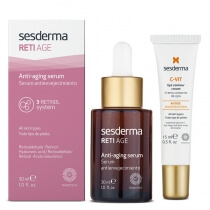 Sesderma Reti Age Serum + C-VIT Eye Contour Cream ZESTAW Serum przeciwzmarszczkowe 30 ml + Krem pod oczy 15 ml
