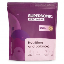 Supersonic Food Powder Keto Pełnowartościowy posiłek, dieta niskowęglowodanowa - Lody waniliowe 800 g