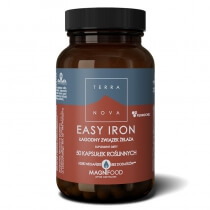 Terranova Easy Iron 20 mg Łagodne żelazo 50 kaps. wegańskich
