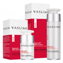 Yasumi Mamushi ARG Set ZESTAW Serum z argireliną 15 ml + Krem z argireliną redukujący zmarszczki mimiczne 50 ml