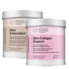Advanced Nutrition Pr. Skin Antioxidant + Skin Collagen Support ZESTAW Antyoksydanty suplement diety 60 kaps. + Koktajl witaminy C, cynku, MSM i ekstraktu z pestek winogron 60 kaps