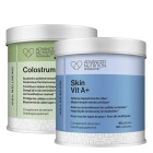 Advanced Nutrition Pr. Skin Vit A + + Colostrum C ZESTAW Witamina A dla zdrowej skóry oraz witamina D 60 kaps. + Witamina C i siara mleka krowiego 60 kaps.