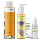 Alkmie Glow Up Skin ZESTAW Tonik 150 ml + Olejek w żelu przyspieszający opalanie 100 ml + Serum do twarzy z potrójną witaminą C 30