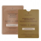 Alqvimia Eternal Youth Gold Eye Patches + EB Balance Face Mask ZESTAW Złote hydrożelowe płatki pod oczy 1 para + Maska z włókien bawełnianych i owocowych 1 szt.