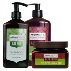 Arganicare Aloe Vera + Macadamia ZESTAW Szampon nawilżający 400 ml + Odżywka do suchych i zniszczonych włosów 400 ml + Maska nawilżająca 350 ml