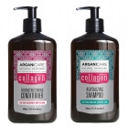 Arganicare Collagen Hair Set ZESTAW Szampon do cienkich włosów 400 ml + Odżywka odbudowująca 400 ml