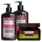 Arganicare Keratin + Collagen + Macadamia ZESTAW Szampon 400 ml + Odżywka 400 ml + Maska 350 ml