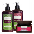 Arganicare Macadamia + Keratin Hair Care ZESTAW Szampon 400 ml + Odżywka 400 ml + Maska 350 m