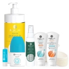 BasicLab Total Body Care ZESTAW Żel 500 ml + Emulsja ochronna 100 ml + Dezodorant 1 szt. + Balsam po opalaniu 100 ml + Spray 100 ml + Pomadka 4g + Pas do ciała 1 szt.